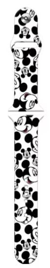 Black and While Apple Watch Strap Mickey Mouse