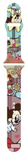 Colorful Apple Watch Strap Mickey Minnie Mouse