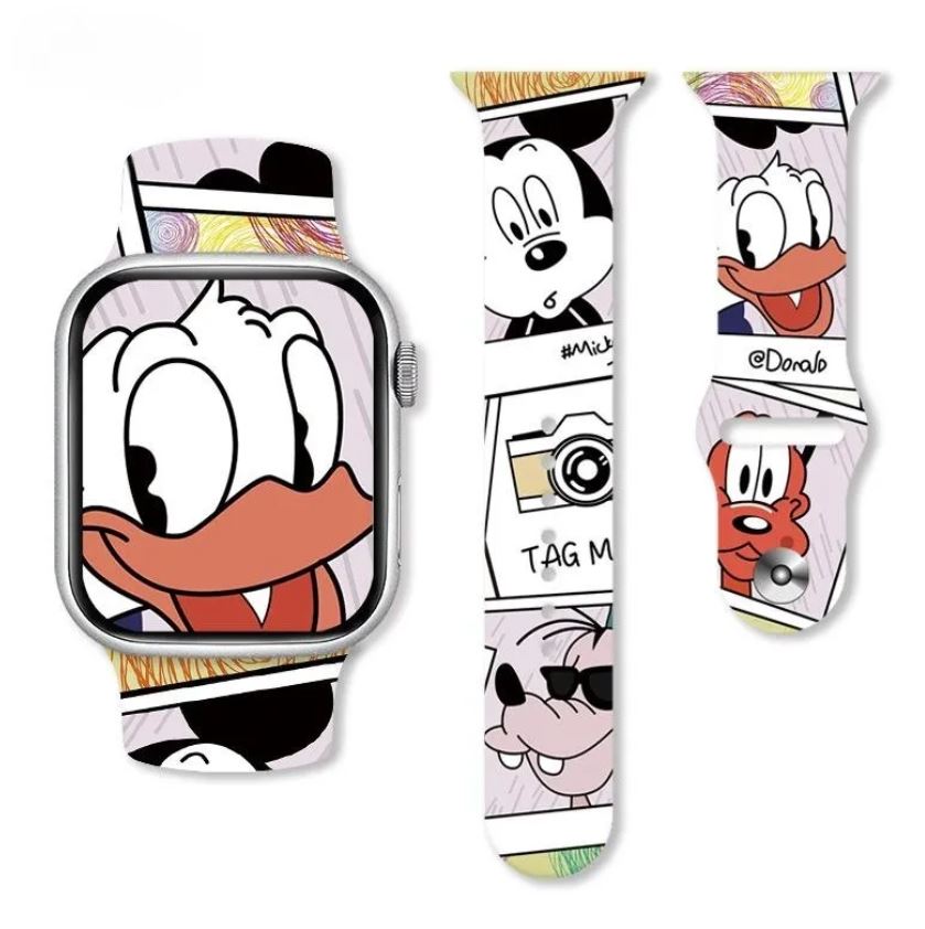 Colorful Apple Watch Strap Disney Characters